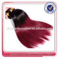 hot sale 7a grade factory human hair black and red ombre hair